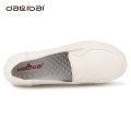 Zapatillas de deporte femeninas del blanco de la zapatilla de deporte de la alta cuña popular del cuero genuino